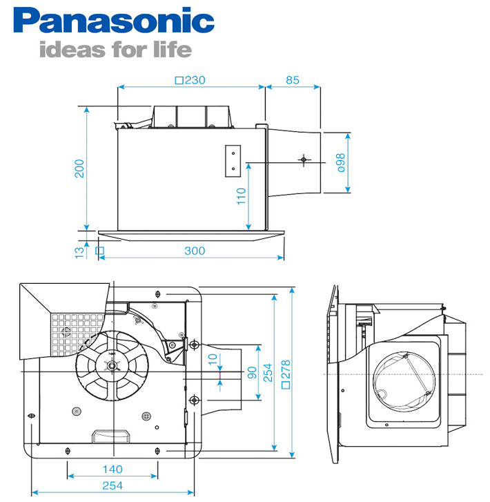 Quạt hút âm trần Panasonic FV-24CH8