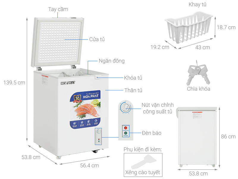 chi tiet HCF106S1ĐSH 107 LÍT