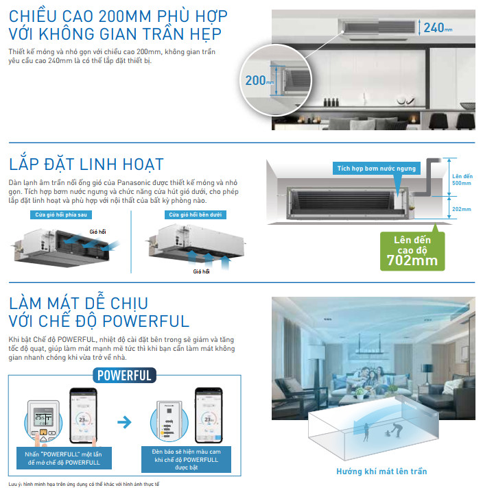 Dàn lạnh âm trần hệ thống Multi Panasonic