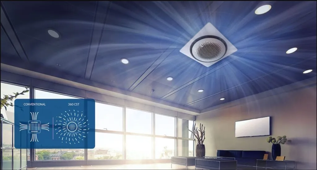 Máy lạnh ccassette lắp ở không gian có trần - Model 360 CASSETTE Samsung