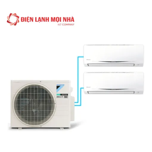 Hệ thống máy lạnh Daikin Multi S inverter 2.0 HP -MKC50RVMV/CTKC25RVMV+CTKC25RVMV