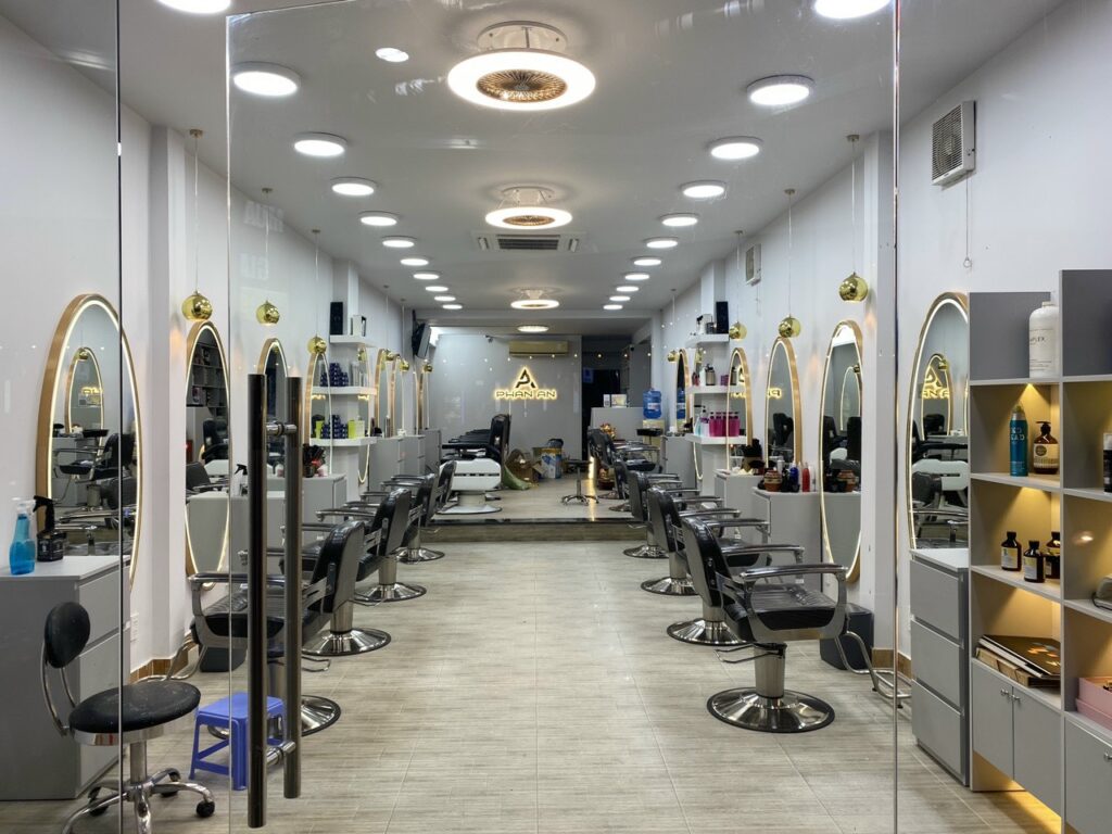 THI CÔNG HỆ THỐNG CƠ ĐIỆN SALON TÓC BÌNH TÂN
