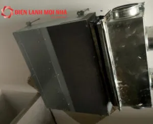 Thi công hệ thống giấu trần nối ống gió tại quận 8